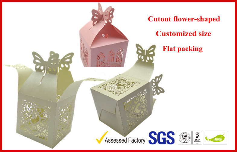 250g peral paper gift chocolate packaging boxes , wedding