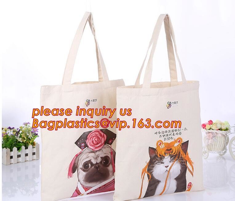 packaging christmas canvas cotton drawstring bag for gift,market