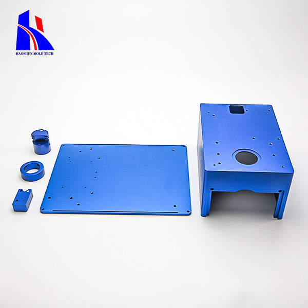 China Blue AL6061 CNC Machining Parts Aluminum Anodizing with Customized Logo factory