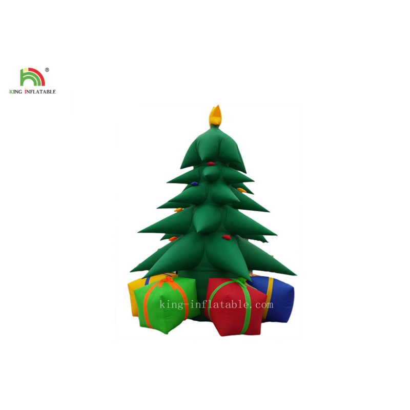 5 m high inflatable merry christmas tree adverting outdoor