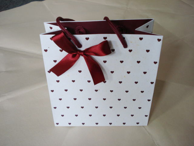 recycled flat handle brown customized paper bags gift / shopping