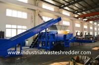 China Movable Feeding Hopper PU Foam Bale Single Shaft Shredder 1200x1200Mm factory