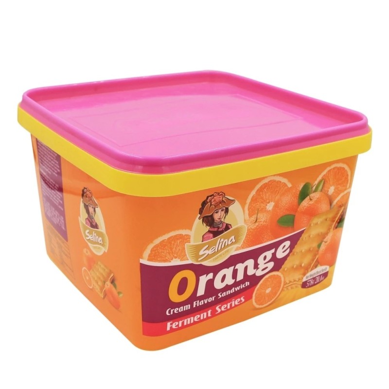 5l in mold labeling for plastic biscuit containers / pp biscuit