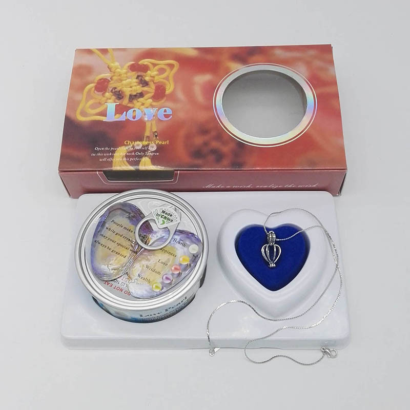 wholesale love pearl necklace gift set 6-7mm freshwater pearl