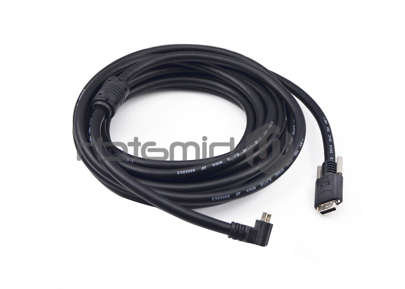 China 10m Up Angle SDR 26 Pin to SDR 26 Pin Camera Link Cable with Screws Locking For Machine Vision Applications factory