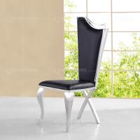 China 54x49x117cm Modern SS Dining Chairs With Black Velvet High Backrest factory