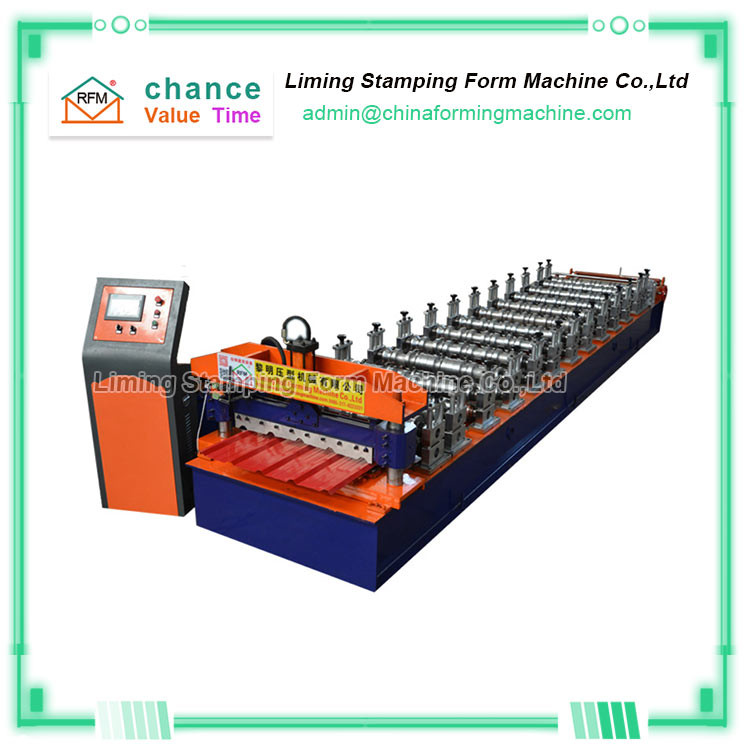 China G550 Mpa Roofing Sheet Roll Forming Machine Hydraulic Cutting factory