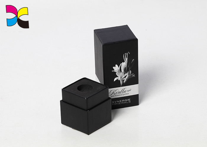 cosmetic retail packaging gift boxes , black eva inner tray