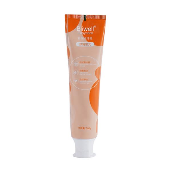 Quality Natural Perfume Bubble Fruit Toothpaste , Orange Flavoured Toothpaste Fresh for sale