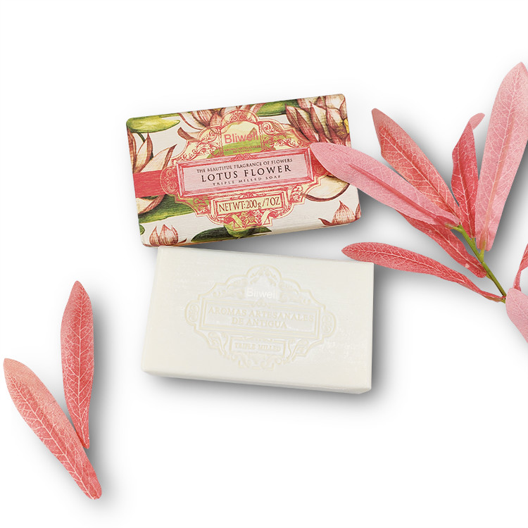 Quality OEM Natural handmade soap with lotus a delicate fragrance Plant extracts for sale