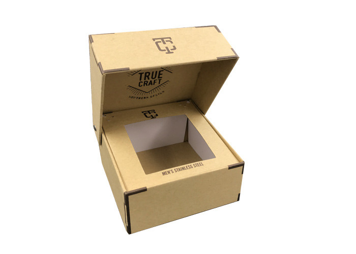 paper gift packaging box natural brown decorative cardboard gift