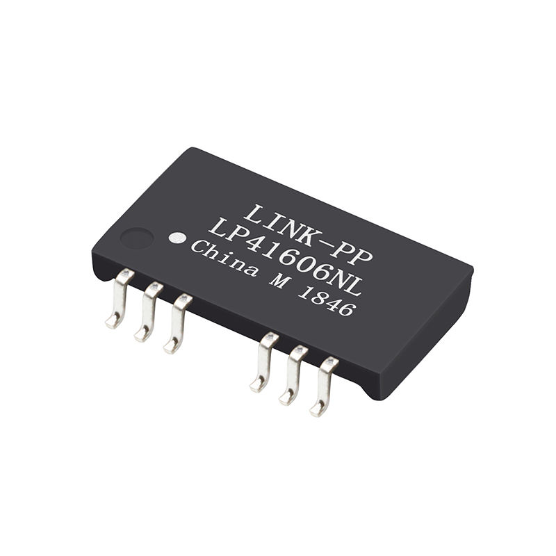 China LP41606NL Single Port 10/100 BASE-T SMT 12 Pin PC Card Low Profile Ethernet Lan Transformer Modules factory