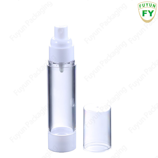 China Refillable Airless Cosmetic Containers , Fuyun Airless Serum Pump Bottles factory