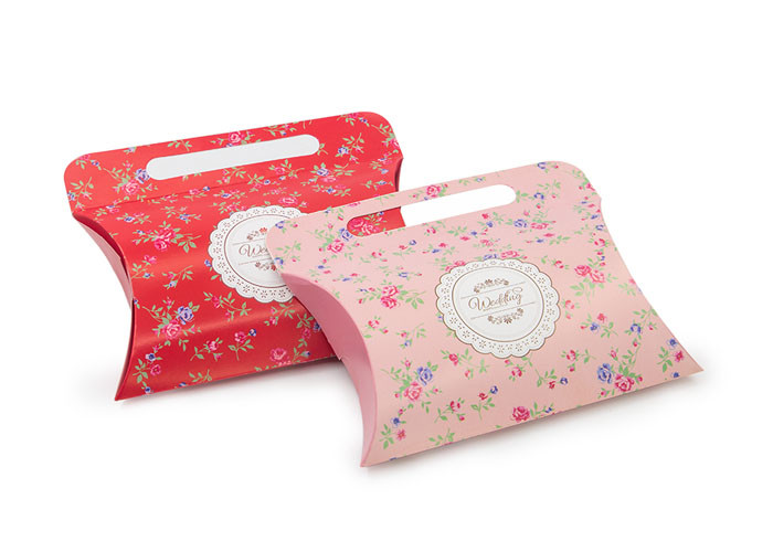 exquisite paper gift packaging box , custom printed pillow boxes