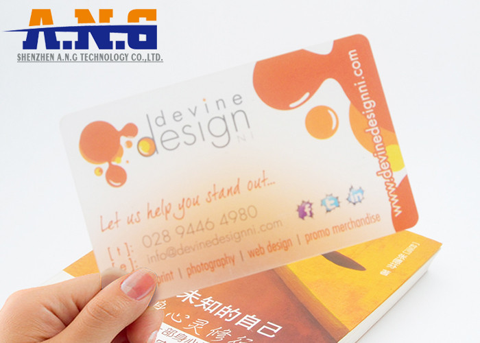 clear custom printed pvc card transparent plastic card for