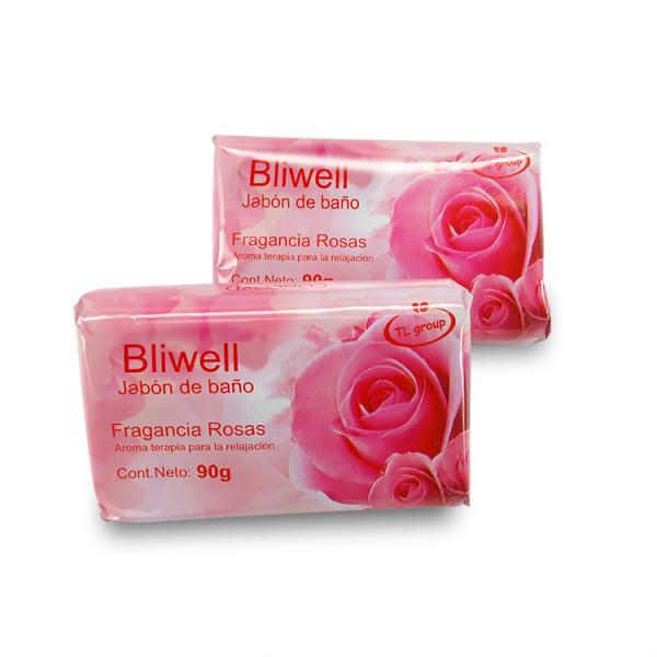 Quality ISO Natural Handmade Soap Rose Flower Fragrance Moisturizing Skin for sale