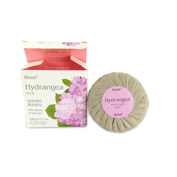 Quality Hydrangea handmade Essential oil soap with Natural extracted from plants with moisturizing skin Face soap for sale