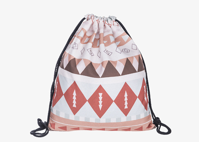 cloth drawstring bag backpack , drawstring sports backpack stock