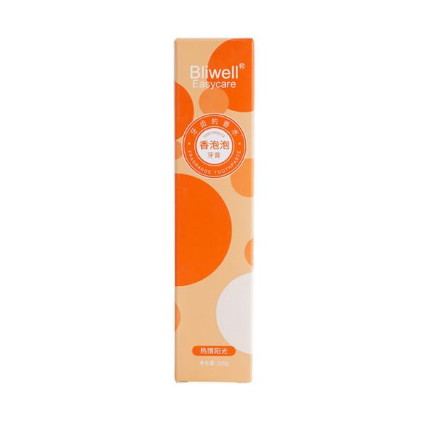 Quality Natural Perfume Bubble Fruit Toothpaste , Orange Flavoured Toothpaste Fresh for sale