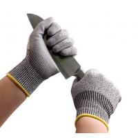 china Anti Cut Level 5 13 Gauge UHMWPE(HPPE) Liner PU Coated Cut Resistant Gloves