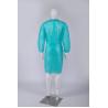 China PP PE Disposable Long Sleeve Gown Green Non Woven Disposable Isolation Gown factory