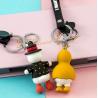 China 2021 Professional Factory Funny chick 3D PVC custom keychain factory