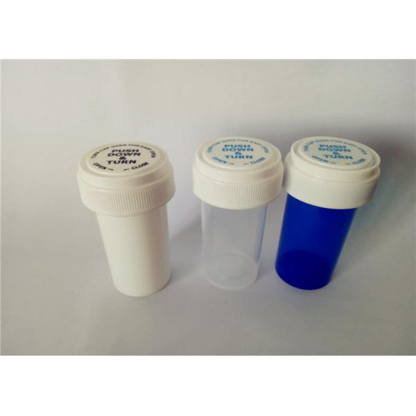 Quality Seal Amber Reversible Cap Vials Child Proof H84mm*D32mm With Even Thickness for sale