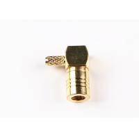 China Gold Plated 50 Ohm SMB Right Angle Crimp Plug Electronic RF Connector for RG316 factory