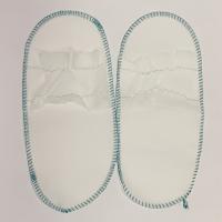 China Single Use Non Woven Polypropylene Unisex Open Top Slippers For Spa / Salon factory
