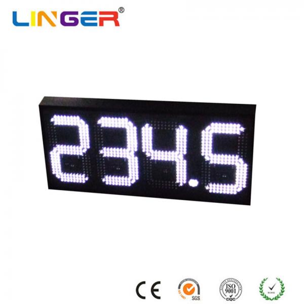 Quality 888.8 Led Gas Price Sign , White Color Digital Gas Station Price Signs For Single Side for sale