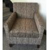 China Hotel wooden fabric upholstery lounge chair ,hotel sofa,single sofa LC-0021 factory