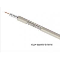 China RG59 CATV Coaxial Cable Solid CCS Conductor 95% CCA Braid with PVC Jacket for sale