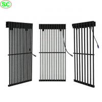 Quality P10 Outdoor Waterproof Led Video Curtain Display , Led Curtain Stage Backdrop for sale