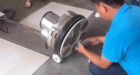 China 17&quot; Terrazzo Floor Buffer Scrubber With Adjustable Handle factory