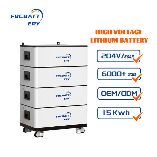 Quality High Voltage 204v 10kwh Rechargeable Lithium Battery For Solar Power System for sale