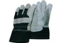China Economical Jeans Back/ cuff puncture proof Split Cow Leather Gloves / Glove 11005 factory