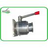 China Sanitary Hygienic Flanged Ball Valve Size DN15 To 200 For Red Wind Tanks factory