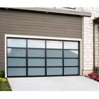 China Double Glazing Glass Aluminum Sectional Garage Doors Soundproofing factory