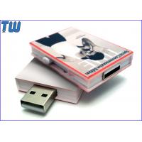 China Full Color UV Digital Printing Magazine 16GB USB Pen Stick Side Slip Out factory