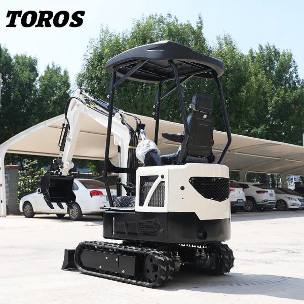 Quality 19KW Toros Mini Excavator Hydraulic 1.5 Ton Mini Digger Home Use for sale