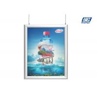 China Double - Sided Hanging Picture Frames , Clip Hanging Poster Frame 180° View Angle factory