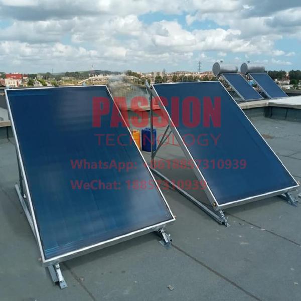 Quality 2m2 Blue Color Flat Plate Solar Collector 200L Flat Panel Solar Water Heater for sale