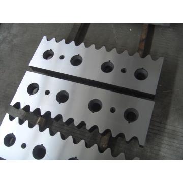Quality H13K Deformed Steel Shearing Machine Blade Knife V Shaped Hydraulic Cutter for sale