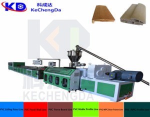 Quality 180 To 260kg/H WPC Profile Extruder Machine Door Frame Extrusion Double Screw for sale