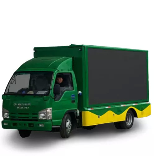 Quality 1.5m LED Billboard Truck 98hp P5 P6 P4 Mobile LED Display Truck For Live Shows for sale