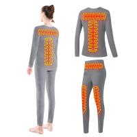 Quality Female Electric Heating Base Layer Heated Thermal Underwear Suit for Winter for sale