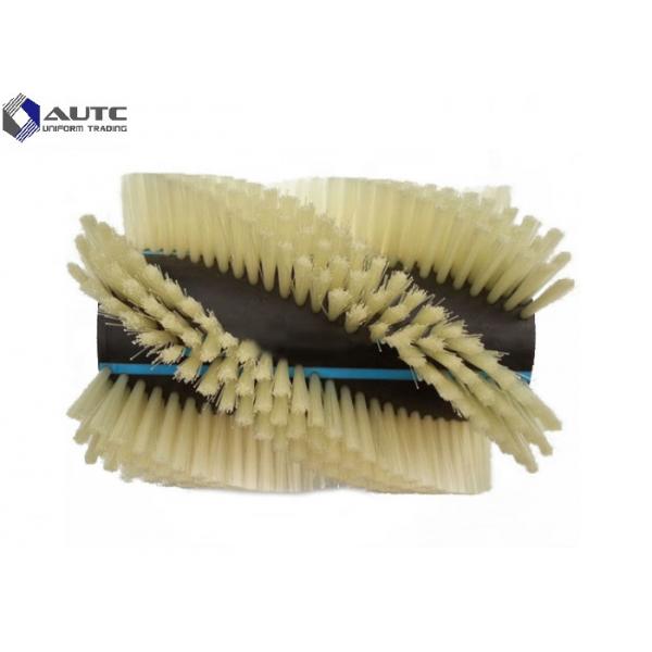 Quality Rotating Roller Spiral Wire Brush Customized Soft Bristle Easily Installed for sale