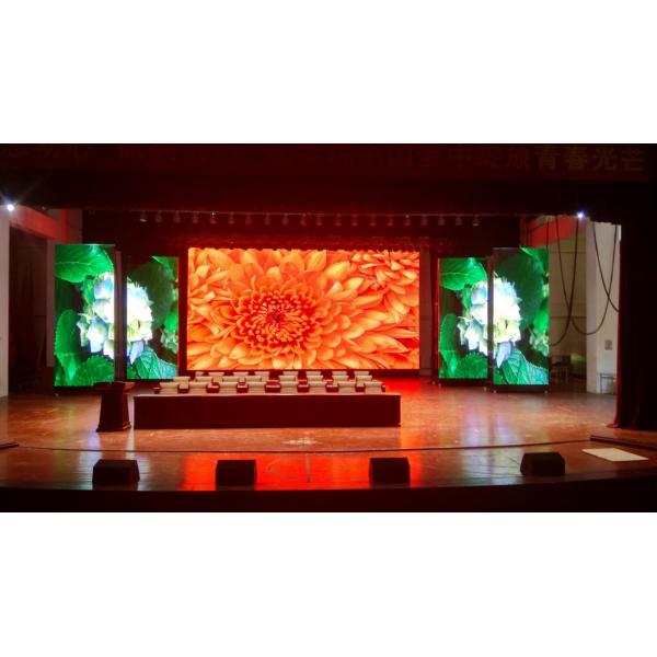 Quality 1200cd LED Screen Stage Backdrop , P3 LED Video Wall Advertising Business for sale