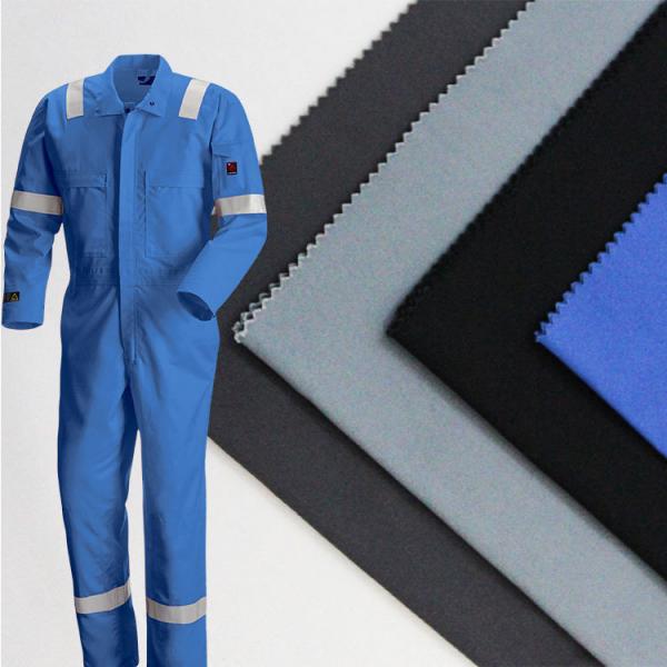 Quality Poly Cotton Woven Functional Workwear Fabric Anti Static WOP FR Finish for sale