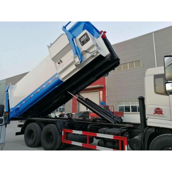 Quality Dongfeng Hook Lift Garbage Truck , 12 Tons 12cbm Roll Off Container Garbage for sale